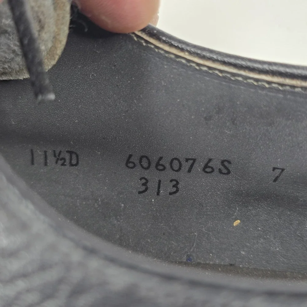 Vintage‎ Wright Arch Preserver Rutgers Union Black Pebble Leather Shoes 11.5D